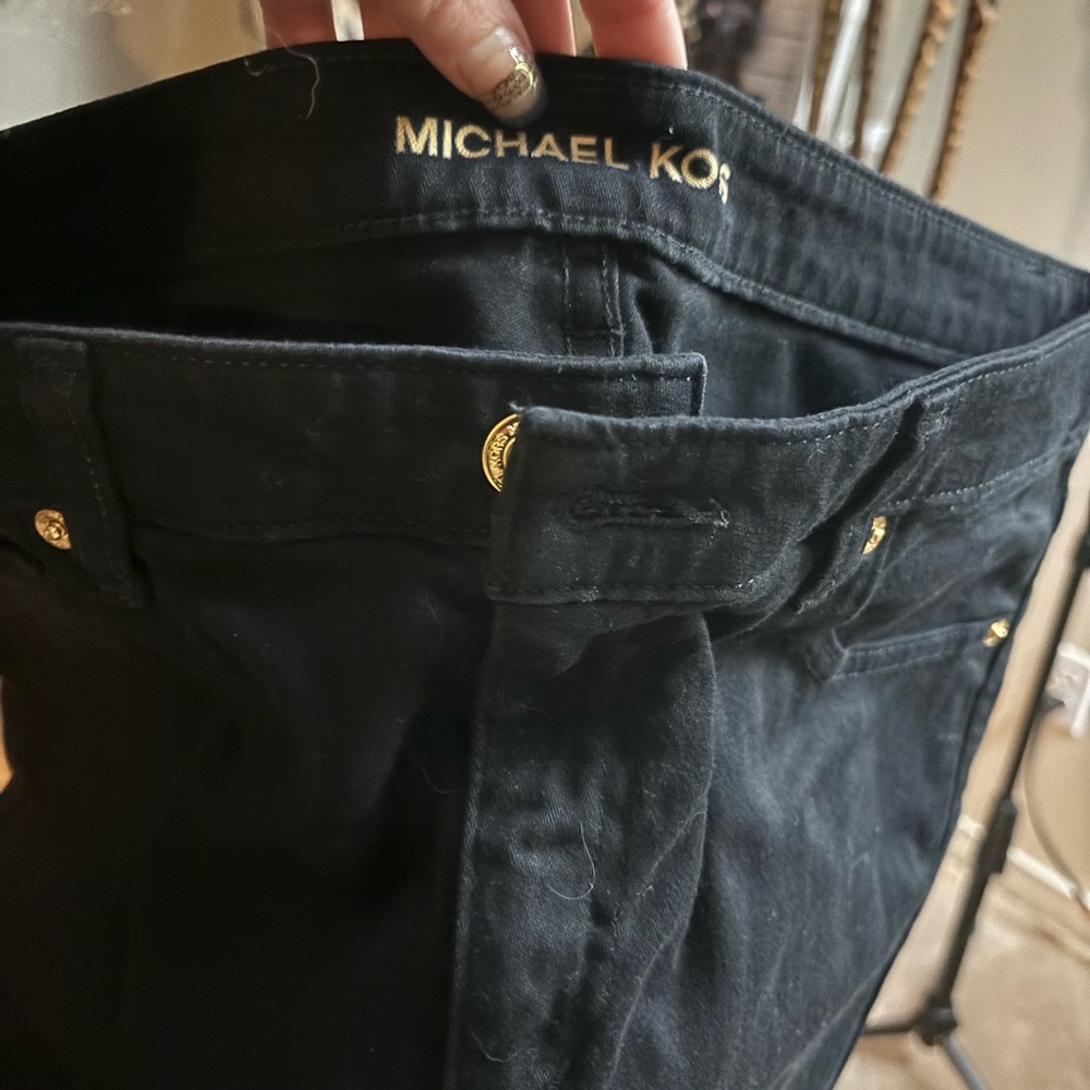 Beautiful Michael Kors black womens denim pants size 12